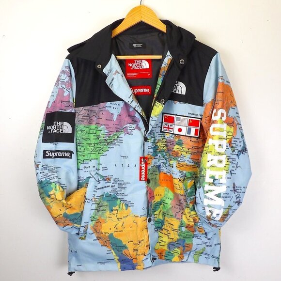 Face Map Supreme World Map Jacket Supreme The North Face World Map
